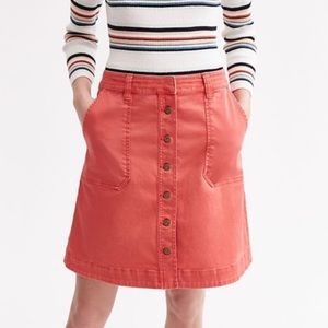 ANTHROPOLOGIE | Pilcro coral high waisted skirt